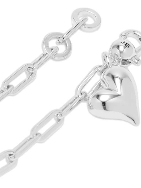 Jenny Bird heart-pendant chain bracelet - Silver