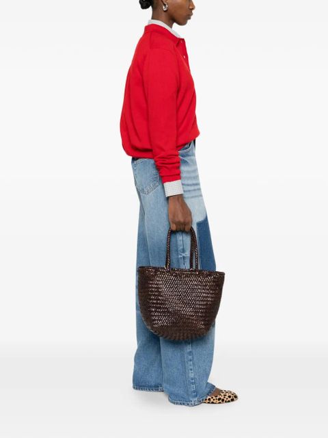 DRAGON DIFFUSION Small Grace basket tote bag - Brown - zdjęcie produktu nr 2