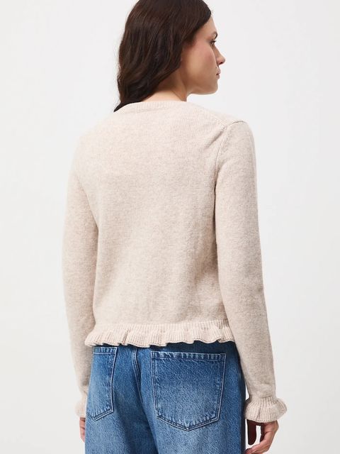 Medicine kardigan z wełną damskie kolor beżowy