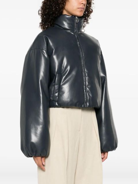 Nanushka puffer zip-front jacket - Blue - zdjęcie produktu nr 2