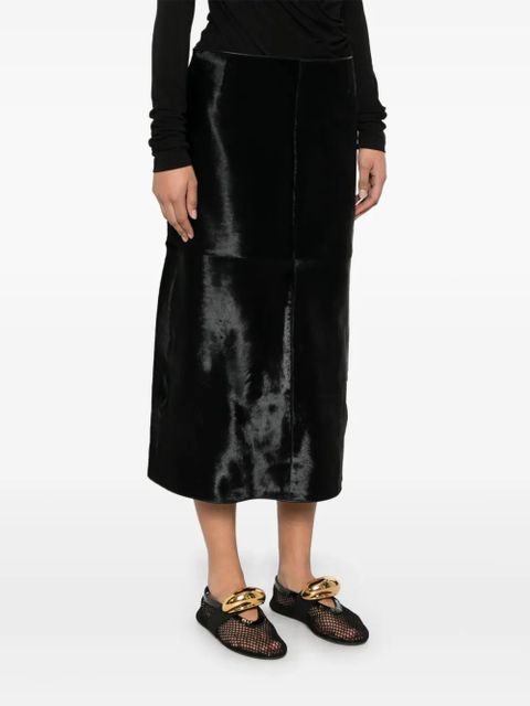 TOTEME A-line midi skirt - Black - zdjęcie produktu nr 2