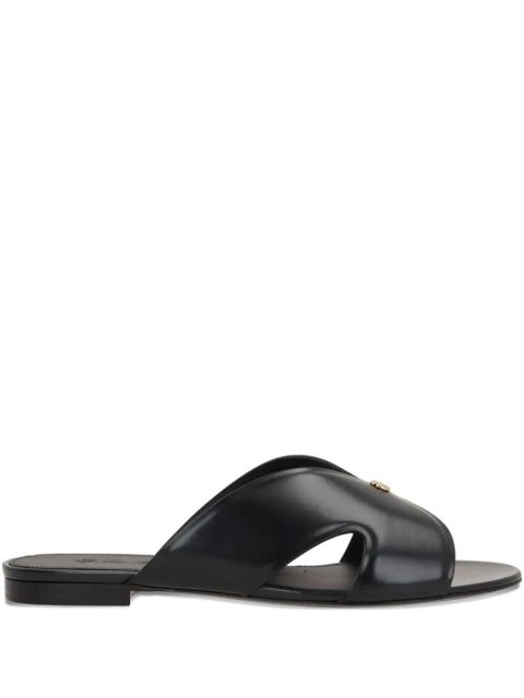 Loro Piana leather slides - Black - zdjęcie produktu nr 1