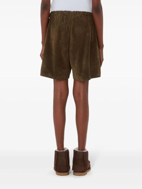 JW Anderson drawstring leather shorts - Green