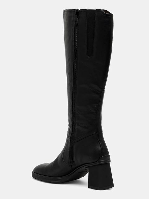 Vagabond Shoemakers kozaki skórzane JANINE damskie kolor czarny na słupku 6038-101-20