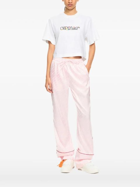 Off-White Bookish Glowing Flower crop T-shirt - zdjęcie produktu nr 1