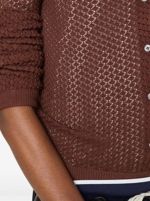 Miu Miu cotton cardigan - Brown