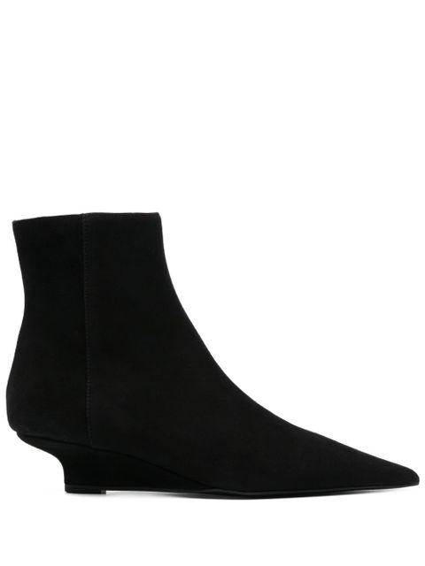 TOTEME 50mm suede boots - Black - zdjęcie produktu nr 1