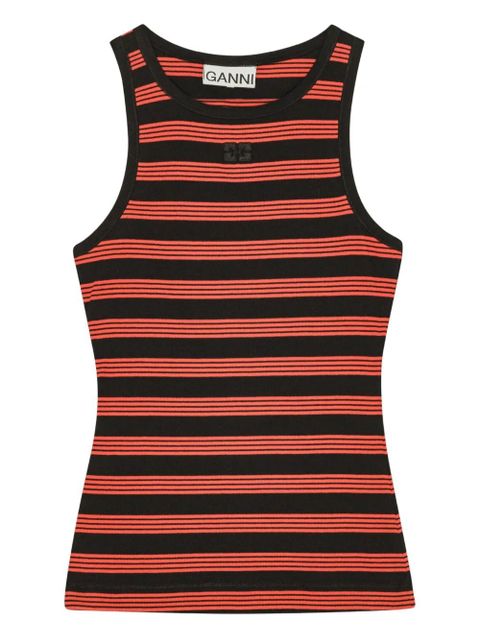 GANNI striped tank top - Orange - zdjęcie produktu nr 1