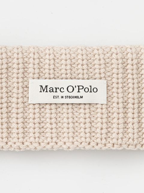 Marc O'Polo opaska na głowę wełniana kolor beżowy 509517901043