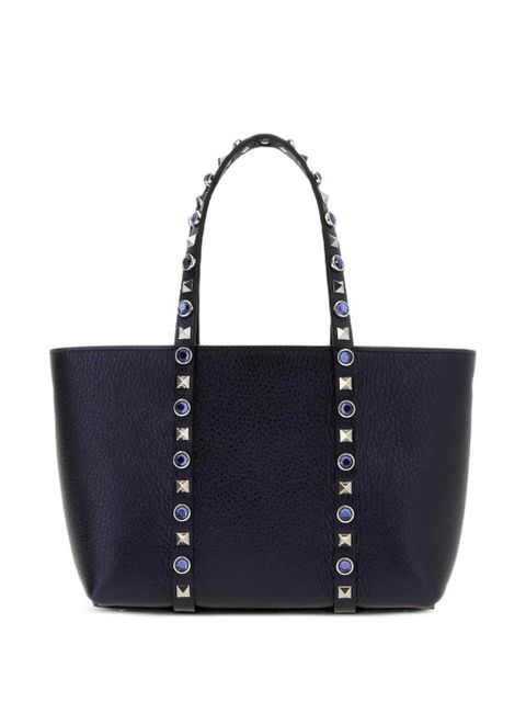 Valentino Garavani Rockstud crystal-embellished shoulder bag - Blue - zdjęcie produktu nr 1
