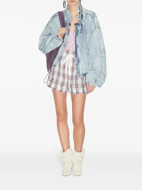 MARANT ÉTOILE Plume bomber jacket - Blue