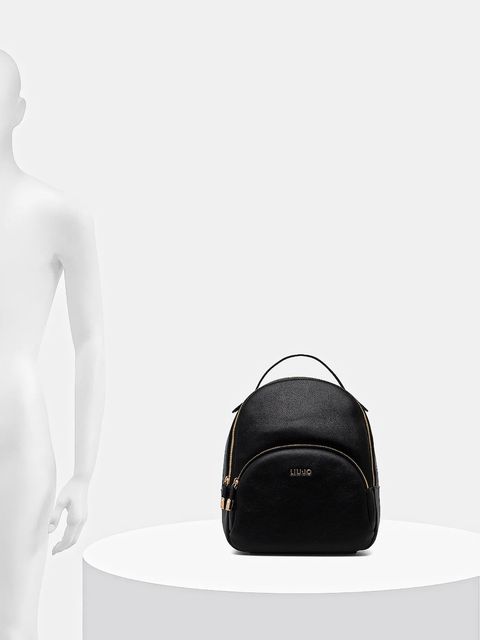 Liu Jo plecak damski kolor czarny mały gładki AA6209 E1012