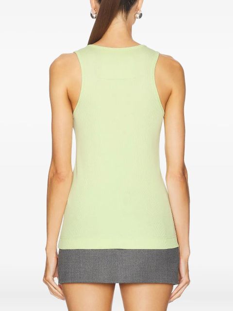 Givenchy ribbed logo-detail tank top - Green