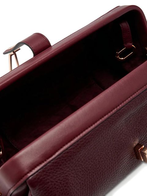 Gabriela Hearst Paola tab detail clutch bag - Red