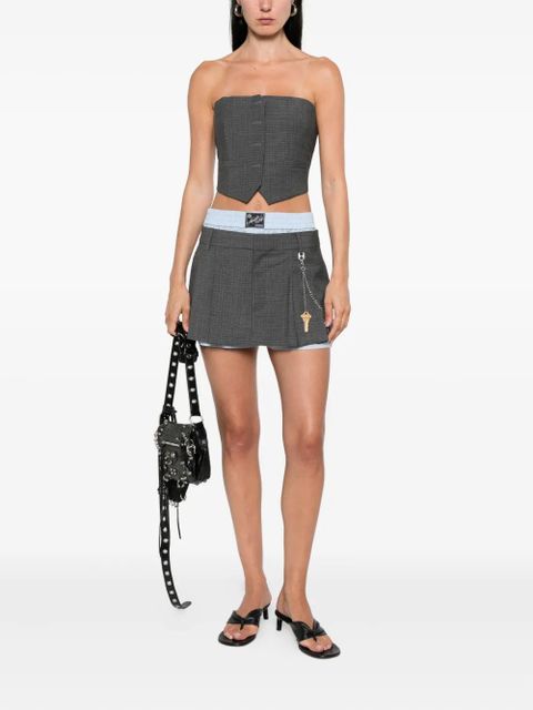 Alexander Wang pleated key-chain shorts - Grey - zdjęcie produktu nr 2