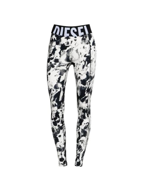 Diesel abstract-pattern leggings - White - zdjęcie produktu nr 1