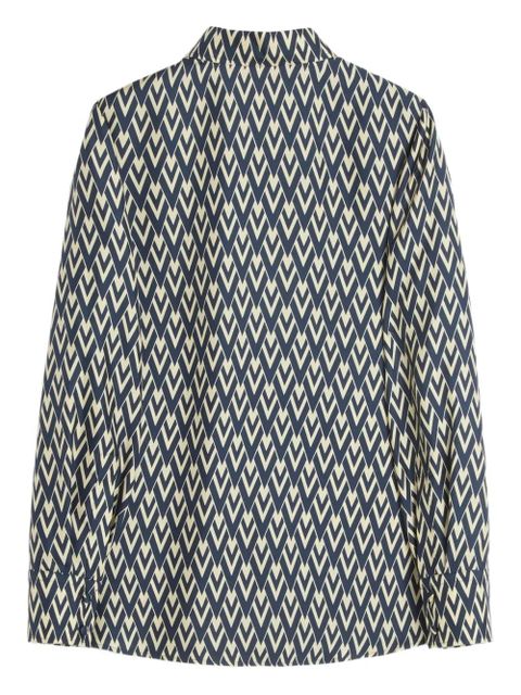 Valentino Garavani Toute La V twill shirt - Blue