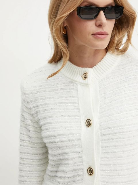 Simona Corsellini kardigan damski kolor beżowy A24CPGIO02