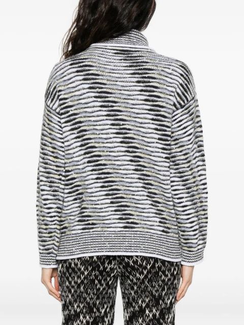 Missoni patterned-jacquard jumper - Grey