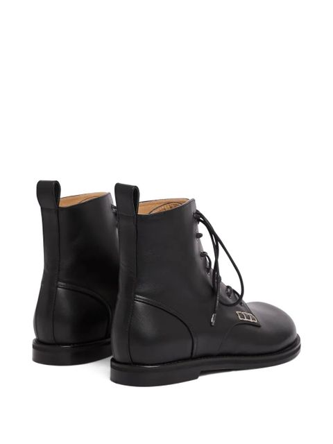 JW Anderson lace-up leather boots - Black