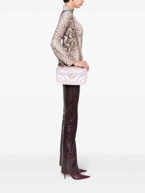 Gucci small GG-Marmont leather bag - Pink