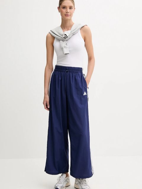 adidas spodnie dresowe Essentials damskie kolor granatowy z aplikacją JV5328