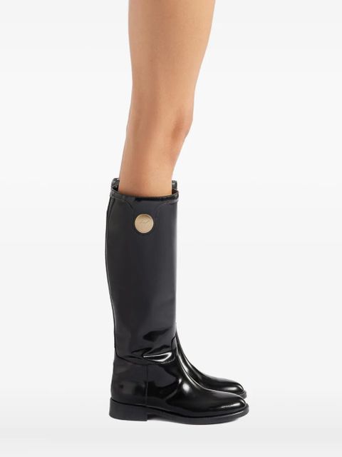 Giuseppe Zanotti leather knee-high boots - Black - zdjęcie produktu nr 2