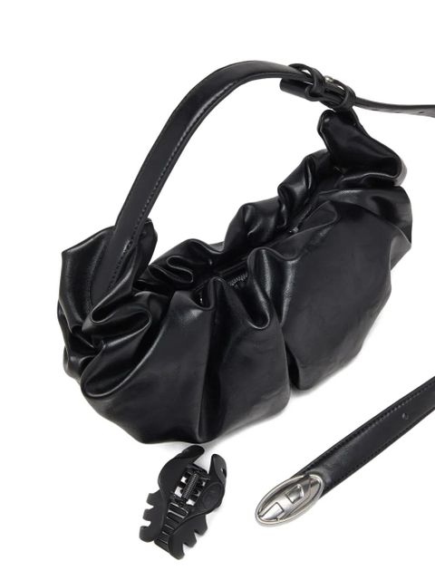 Diesel small Grab-D scrunched shoulder bag - Black