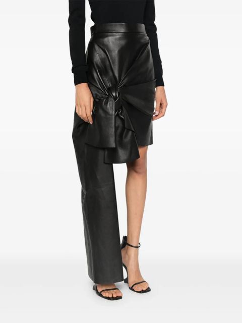 Alexander McQueen draped mini skirt - Black