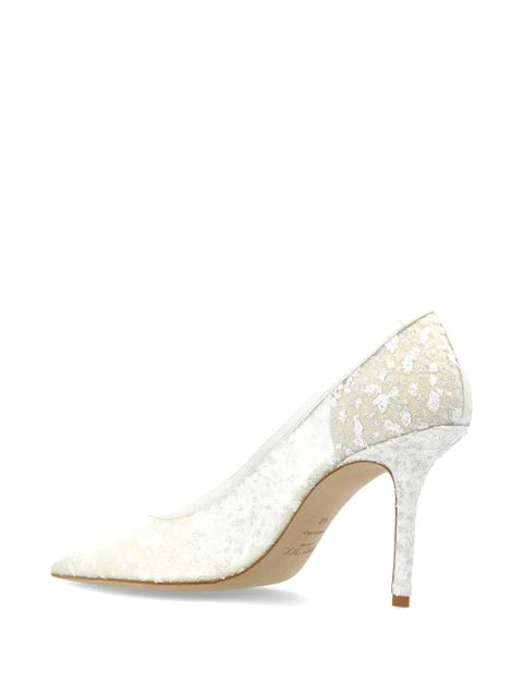 Jimmy Choo Love 85 heeled pumps - White