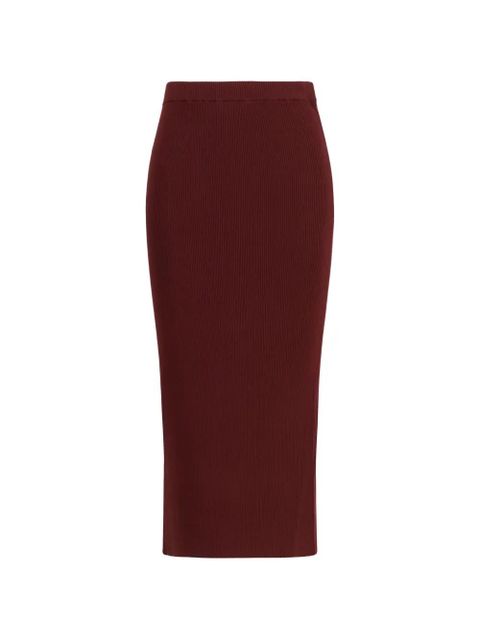 Weekend Max Mara ribbed-knit skirt - Red - zdjęcie produktu nr 1