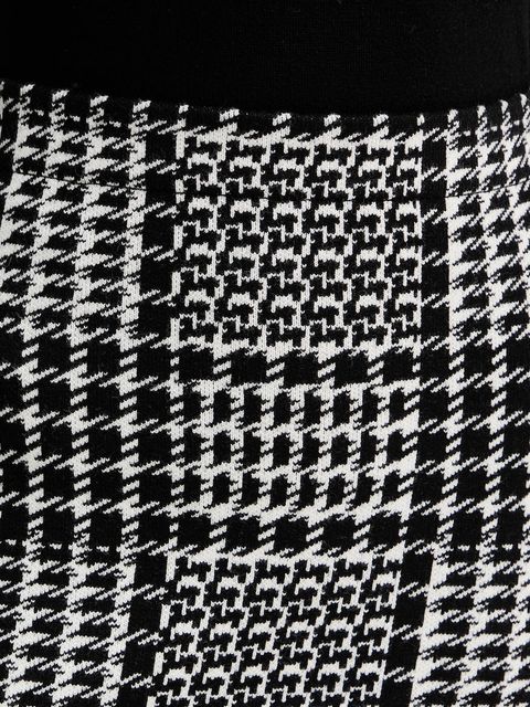 Twinset spódnica z dodatkiem wełny kolor biały mini prosta 252TT3041