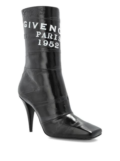Givenchy logo-print leather boots - Black - zdjęcie produktu nr 2