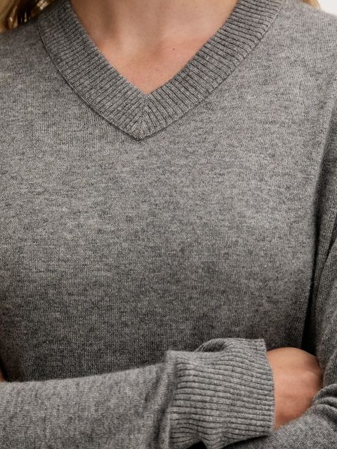 United Colors of Benetton sweter z dodatkiem wełny damski kolor szary lekki 102HD4032