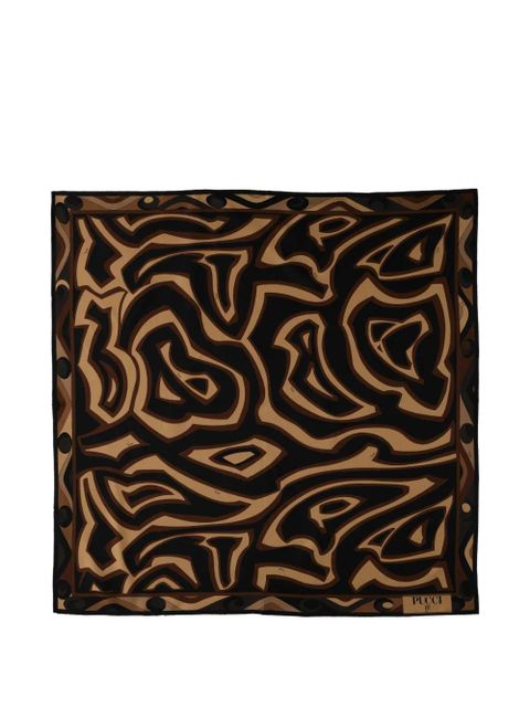 PUCCI printed silk scarf - Black - zdjęcie produktu nr 1