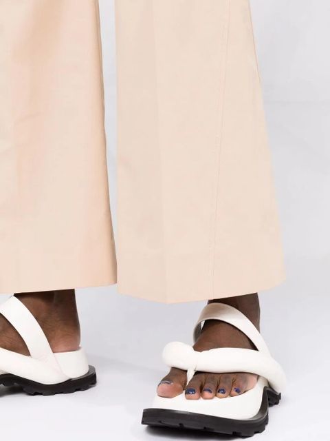 Jil Sander straight-leg cotton trousers - Neutrals - zdjęcie produktu nr 2