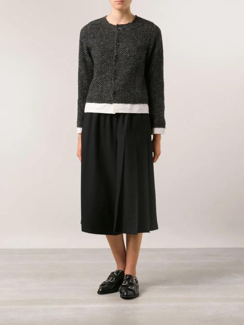 Comme Des Garçons tweed cardigan jacket - Black - zdjęcie produktu nr 2