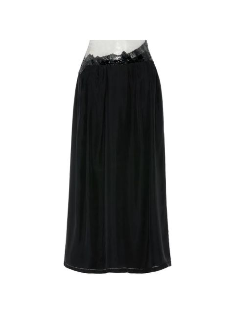 Maison Margiela zip-fastening midi skirt - Black - zdjęcie produktu nr 1