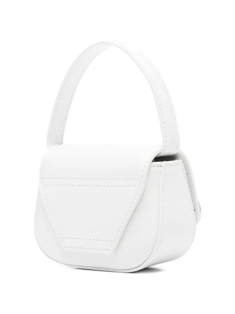 Diesel mini 1Dr Xs logo-plaque tote bag - White