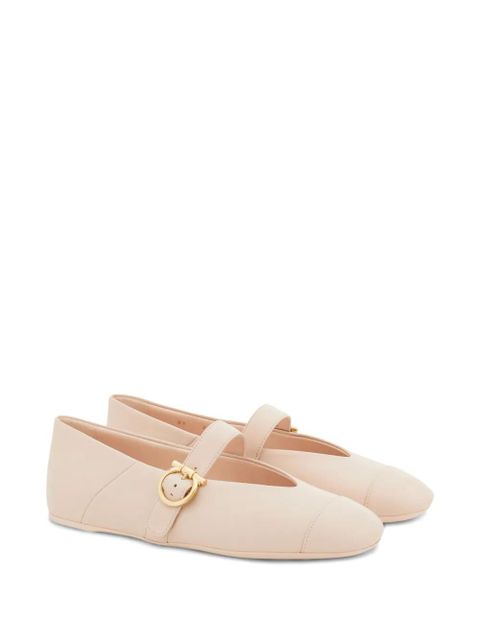 Ferragamo Gancini-buckle ballet flats - Pink - zdjęcie produktu nr 2
