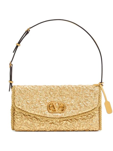 Valentino Garavani small DeVain jacquard shoulder bag - Gold - zdjęcie produktu nr 1
