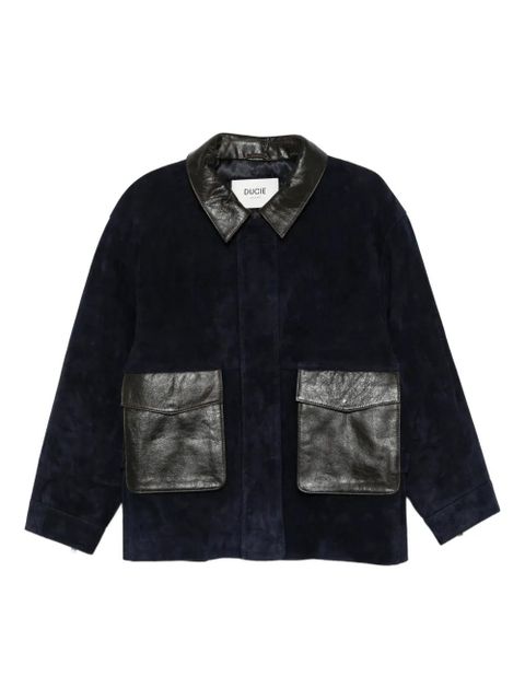 ducie Magda leather jacket - Blue - zdjęcie produktu nr 1