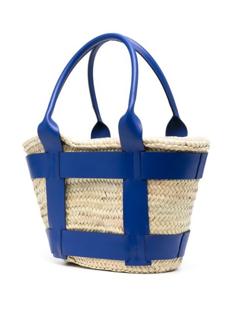 DeMellier The Maxi Santorini raffia tote bag - Neutrals