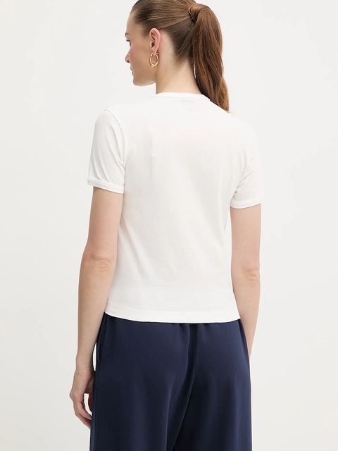 Pinko t-shirt bawełniany damski kolor biały 105728 A2US - zdjęcie produktu nr 2