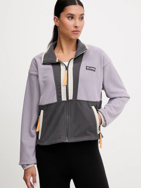 Columbia bluza polarowa Backbowl II FZ Fleece kolor fioletowy wzorzysta 2092163 - zdjęcie produktu nr 1