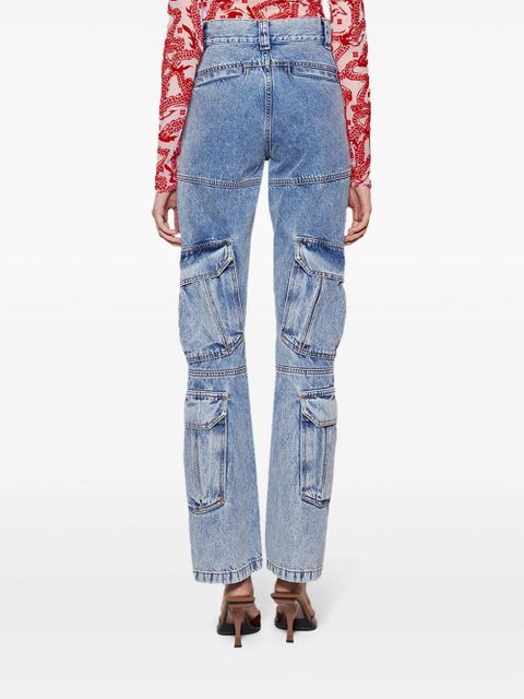 Givenchy bootcut cargo jeans - Blue