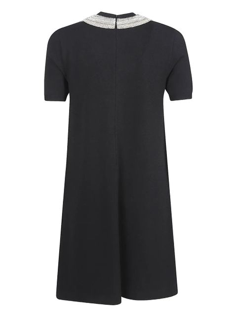 Valentino Garavani embellished-collar dress - Black - zdjęcie produktu nr 2