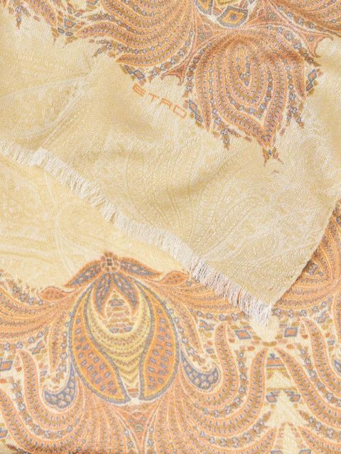 ETRO foliage-pattern scarf - Neutrals - zdjęcie produktu nr 2