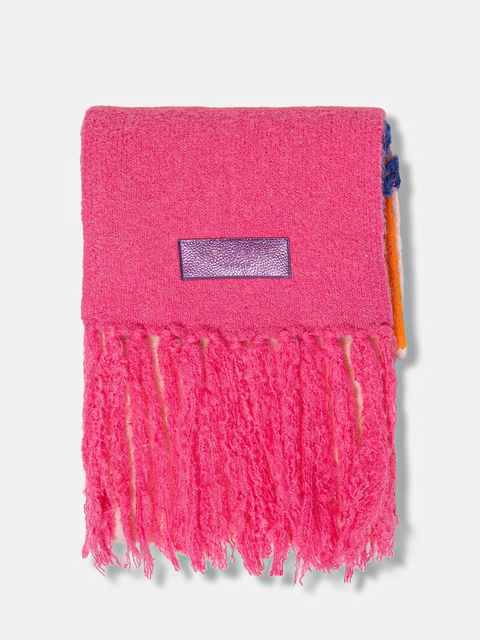 Kurt Geiger London szalik z domieszką wełny damski kolor multicolor wzorzysty 5072569609