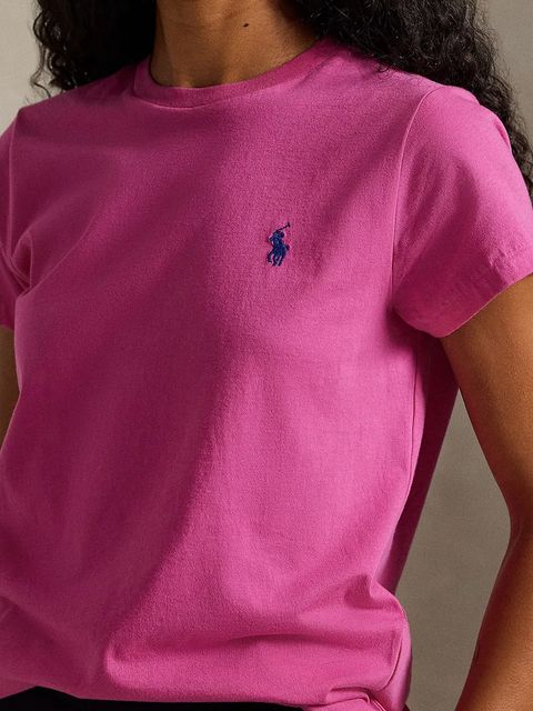 Polo Ralph Lauren t-shirt bawełniany damski kolor różowy 211B14605